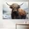 Highland Cow Canvas Print, Abstract Highland Cow Painting, Framed and Ready to Hang.jpg