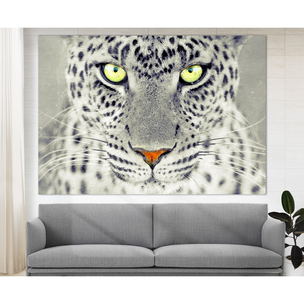 Jaguar Canvas Print, Jaguar Watercolor Portrait Canvas Art, Jaguar Wall Art, Boss Gift, Boss Office Wall Decor, Jaguar Photo.jpg