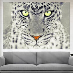 jaguar canvas print, jaguar watercolor portrait canvas art, jaguar wall art, boss gift, boss office