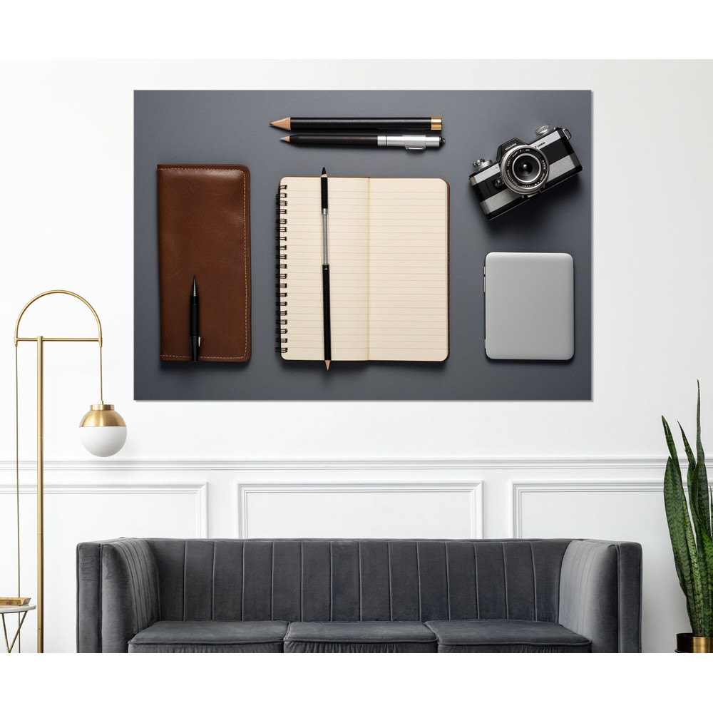 Journalist Tools Canvas Print, Journalist Gift, Journalist Office Decor, Journalism Wall Art, Framed and Ready to Hang.jpg