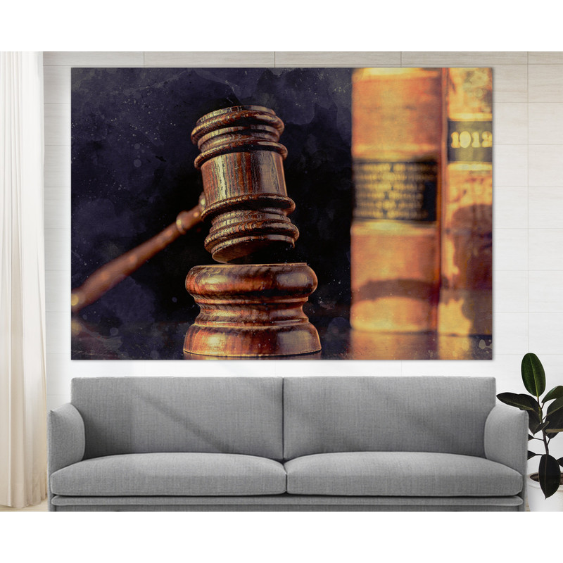 Justice Canvas Art, Law Watercolor Canvas Print, Gift for Lawyer Office Decor, Judge Gift, Law Wall Art, Attorney Gift, Law Canvas Print.jpg