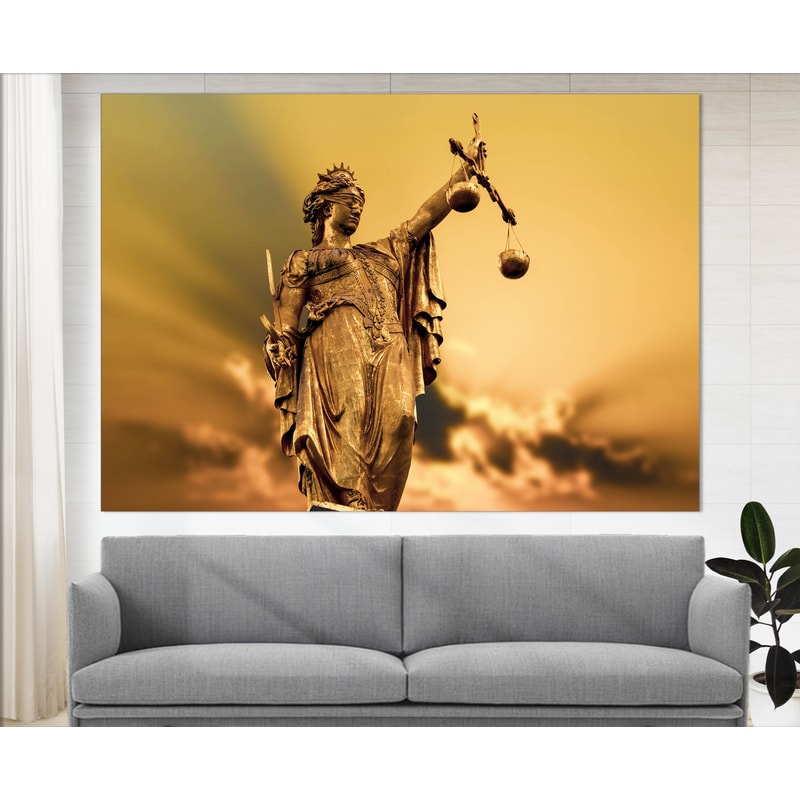 Justice Canvas Print, Gift for Lawyer Office Decor Judge Wall Art Law Attorney Gift Femida Lawyer Gift Law Canvas Art Law Wall Decor.jpg