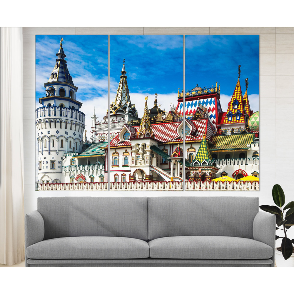 Kremlin in Izmailovo Canvas Print, Russian Wall Art, Russian Canvas Art.jpg