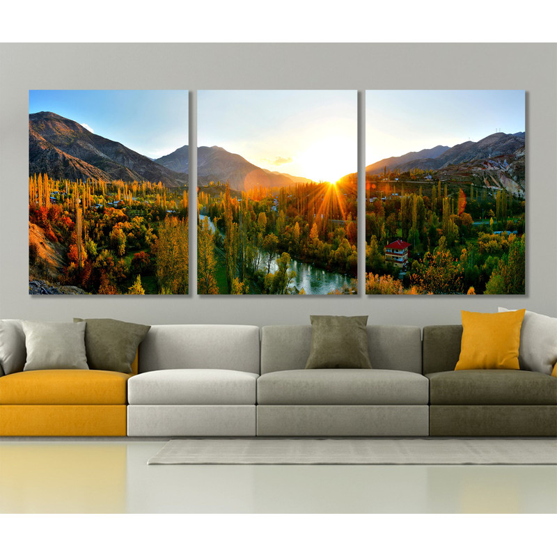 Large Chorokh River Canvas Print, Nature Canvas Art.jpg