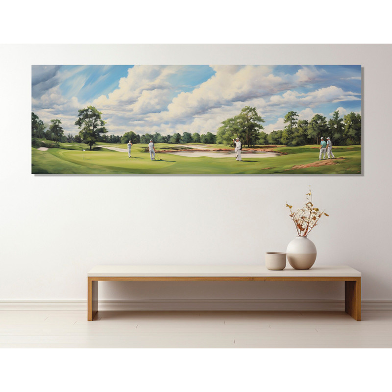 Large Golf Canvas Print, Golf Painting, Golf Wall Art, Golf Player Gift, Golf Club Decor, Framed and Ready to Hang.jpg
