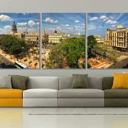 large havana canvas print, havana skyline, havana wall art, cuba