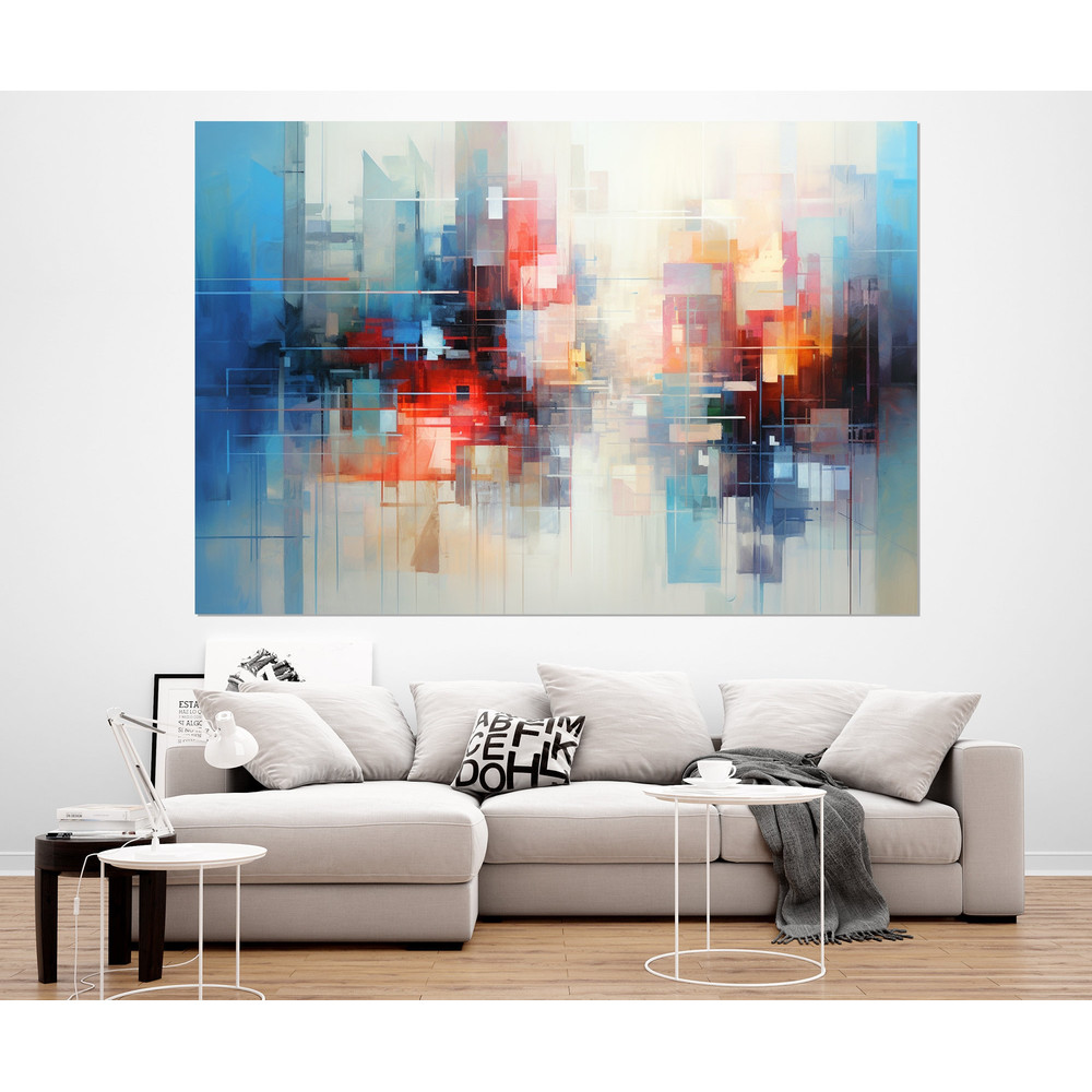 Large Impressionist Abstract Painting Canvas Print, Abstract Canvas Art, Abstract Wall Decor, Framed and Ready to Hang.jpg