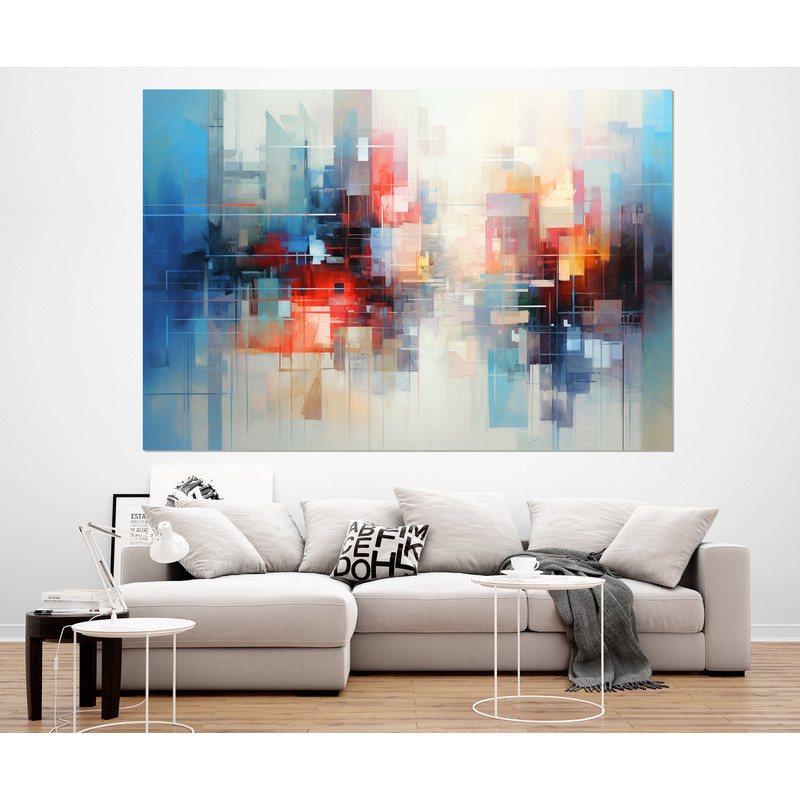 Large Impressionist Abstract Painting Canvas Print, Abstract Canvas Art, Abstract Wall Decor, Framed and Ready to Hang.jpg