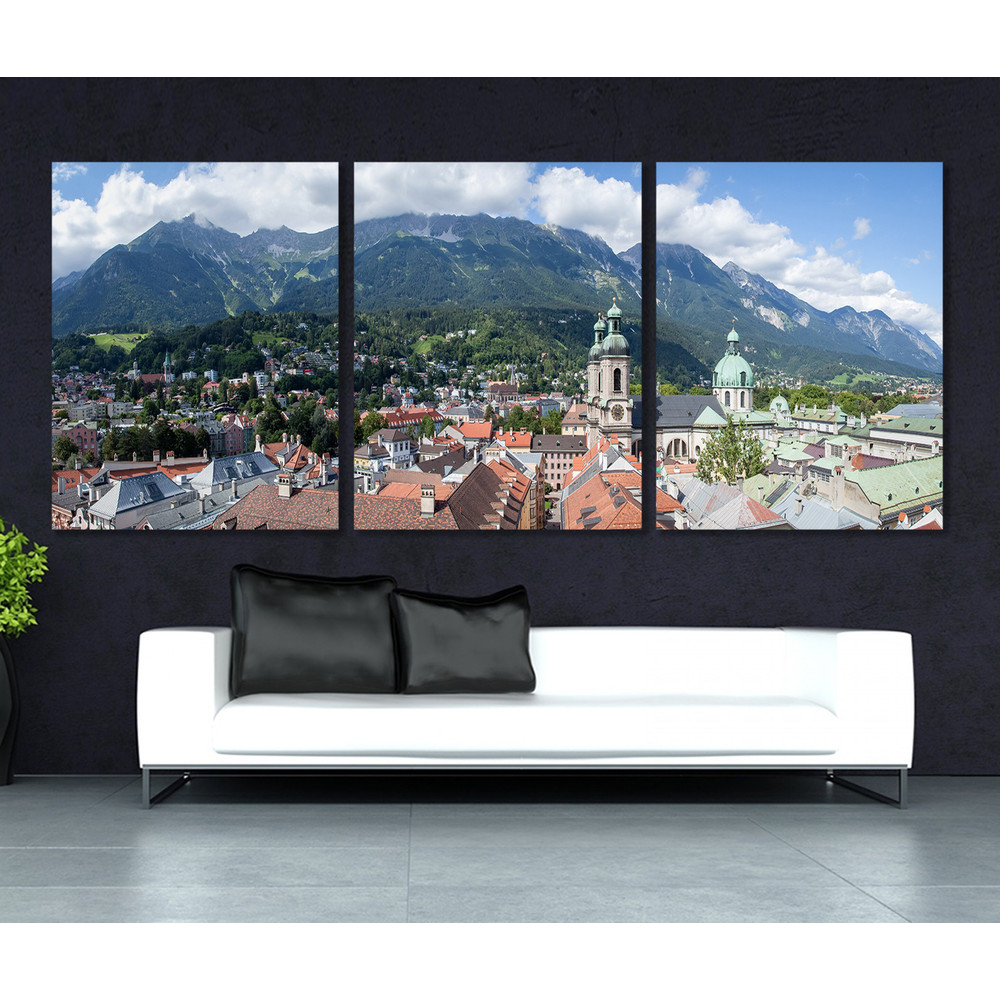 Large Innsbruck Canvas Print, Innsbruck Skyline, Innsbruck Wall Art, Austria.jpg