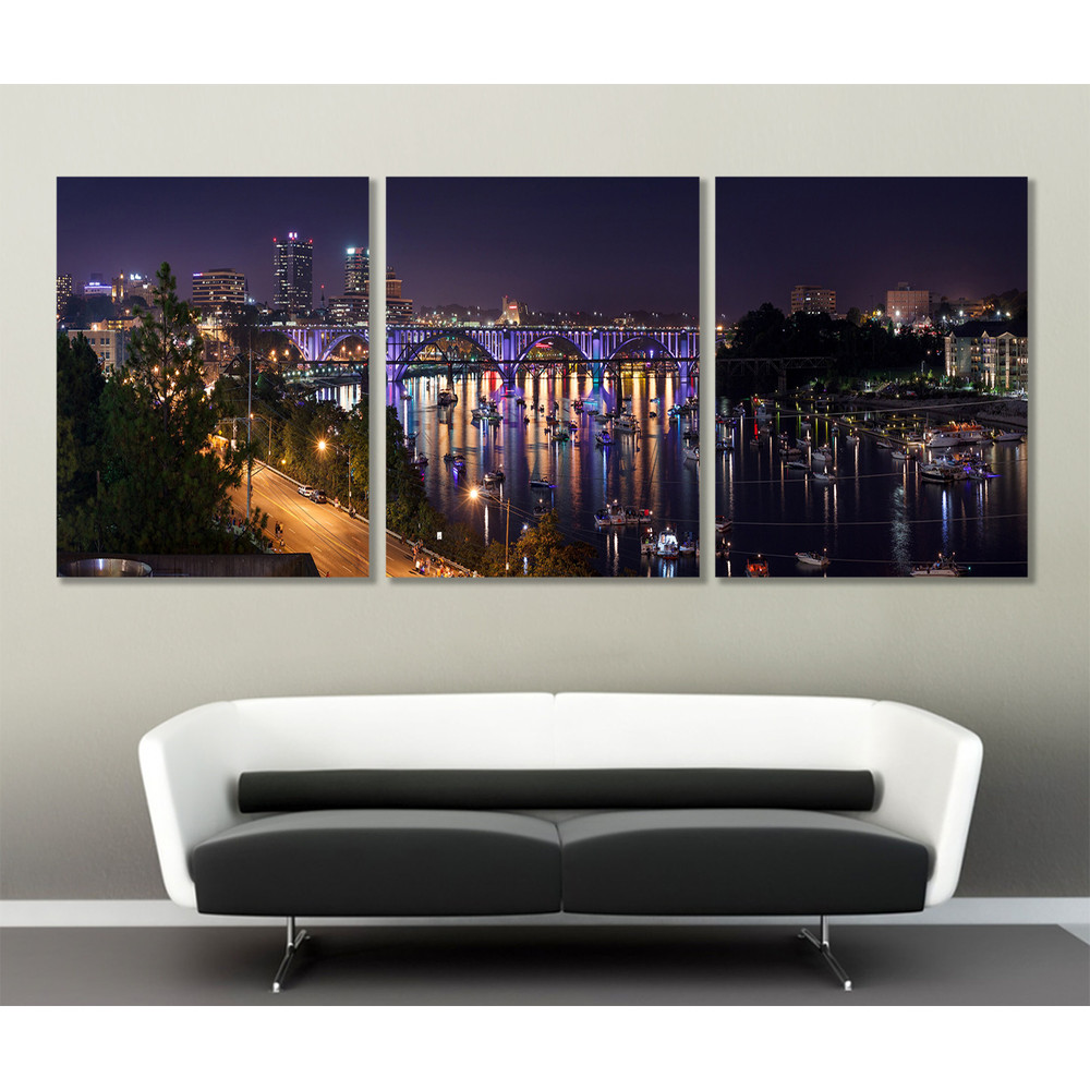 Large Knoxville Canvas Print, Knoxville Skyline, Knoxville Wall Art.jpg