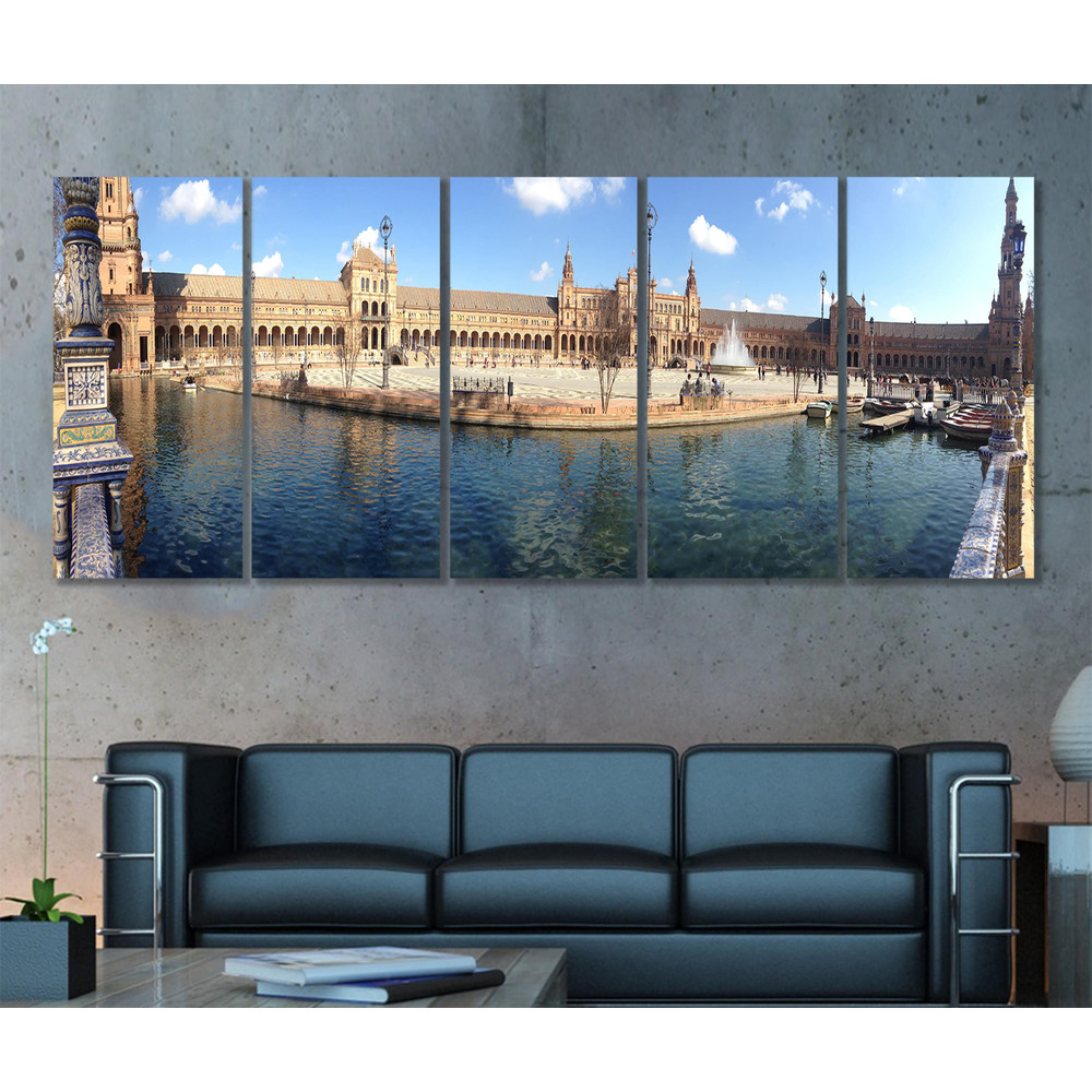 Large Seville Canvas Print, Seville Skyline, Seville Wall Art, Spain.jpg