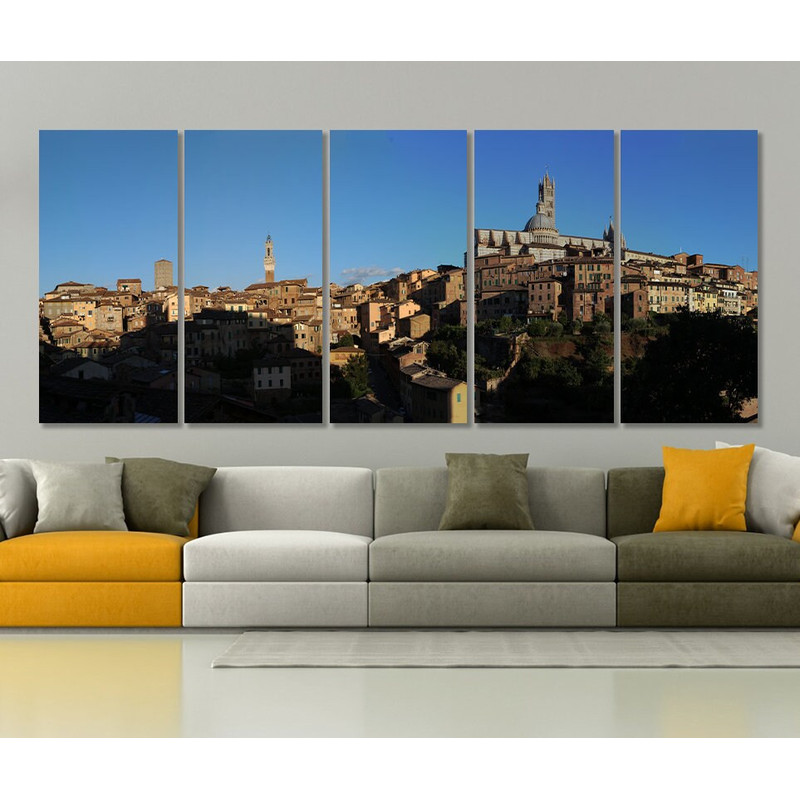 Large Siena Canvas Print, Siena Skyline, Siena Wall Art, Italy.jpg