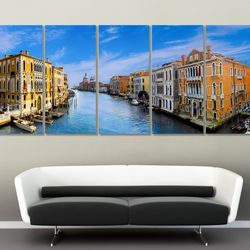 large venice canvas print, venice panorama, venice wall art, italy canvas art
