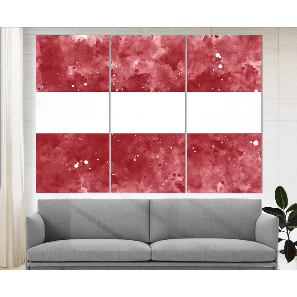 Latvia Flag Canvas Print, Latvia Wall Art, Flag of Latvia Print.jpg