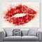 Lips Watercolor Canvas Print, Lips Wall Art, Fashion Wall Art, Kiss Canvas Print, Lips Painting.jpg