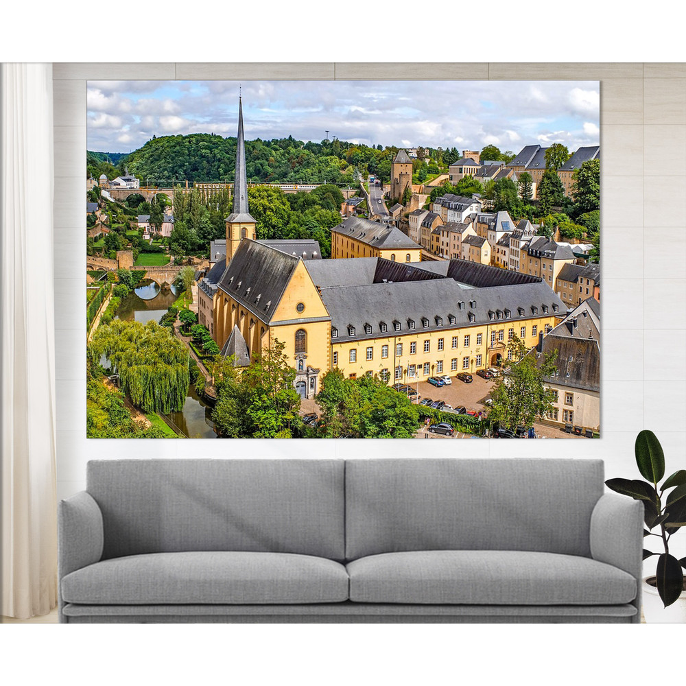 Luxembourg Canvas Art, Luxembourg Wall Art, Luxembourg Print Luxembourg Photo Abbey de Neumunster Luxembourg Poster, Luxembourg Wall Decor.jpg