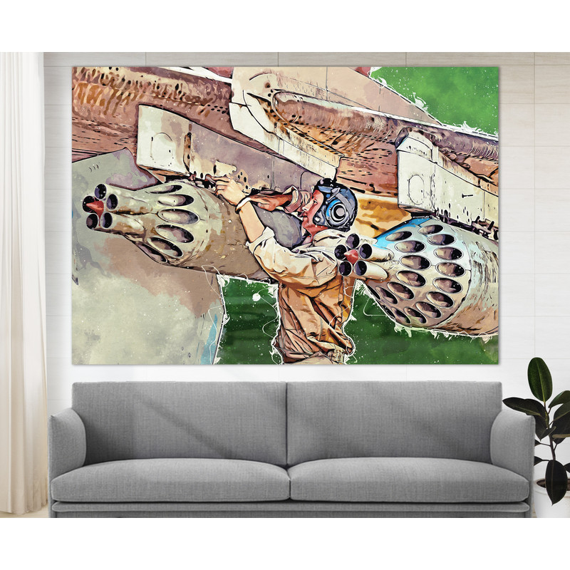 Military Aviation Canvas Print, Aviation Wall Art, Pilot Gift, Aircraft Engineer Gift.jpg