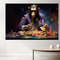 Monkey Playing Poker Canvas Print, Poker Wall Art, Poker Club Decor, Poker Player Gift, Framed and Ready to Hang-1.jpg