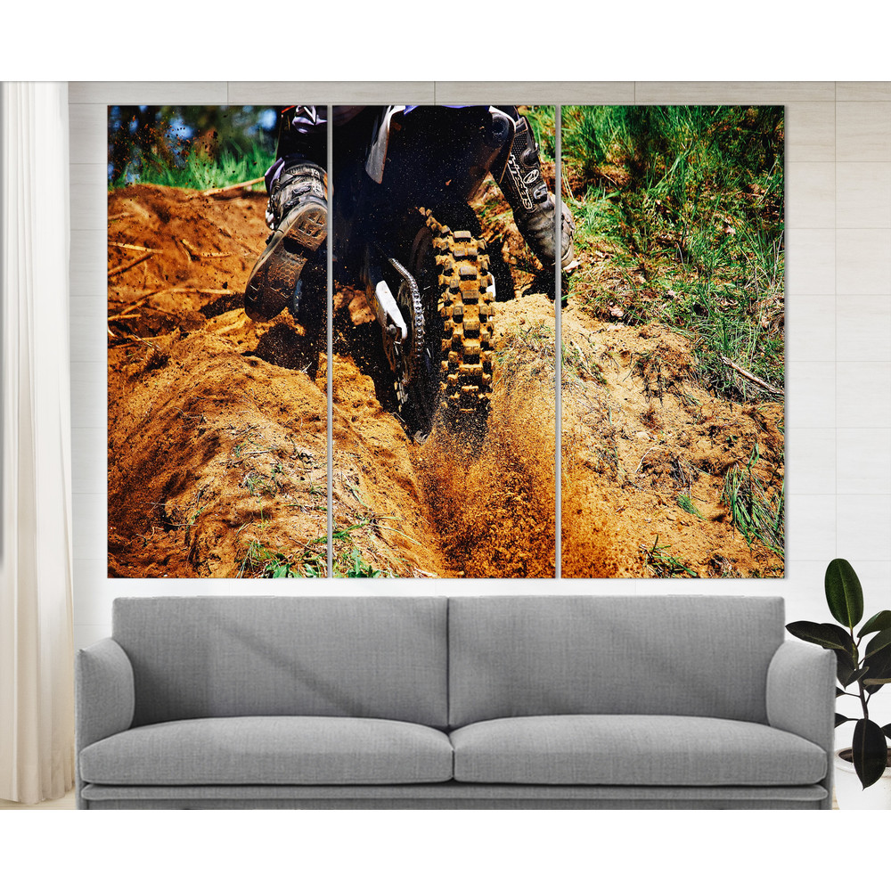 Motocross Canvas Print, Dirt Bike Wall Art, Biker Gift, Motorcycle Print Motocross Wall Art Dirt Bike Poster Motocross Print.jpg