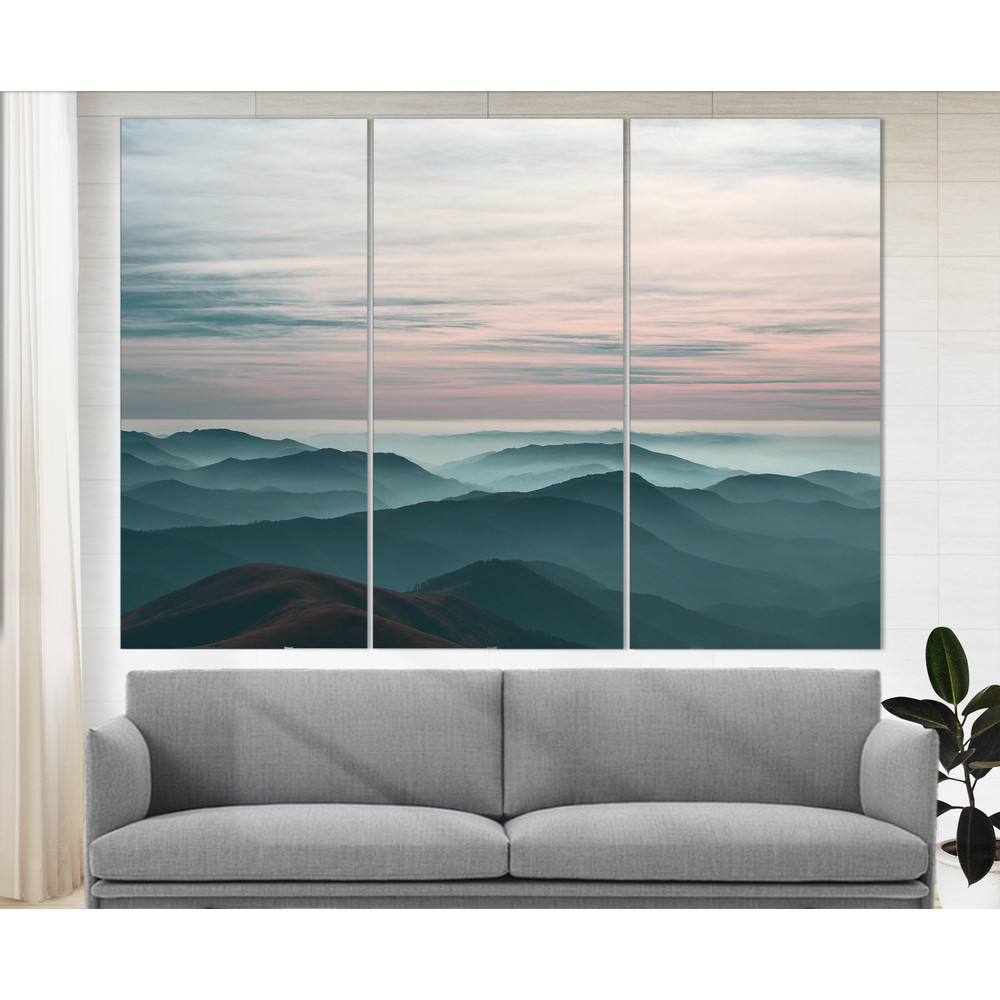 Mountain Layer Canvas Print, Mountains Photo, Nature Canvas Art, Nature Photography, Forest Canvas Print, Home Decor, Office Wall Art.jpg