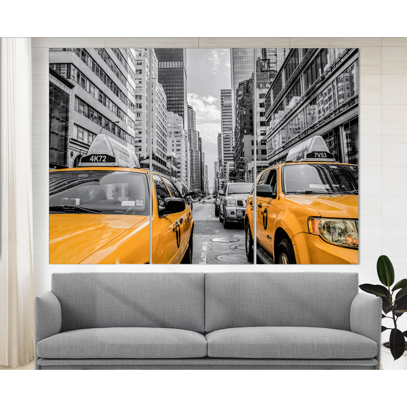 New York Canvas Print, New York Taxi Photo, New York Print, New York Wall Art.jpg