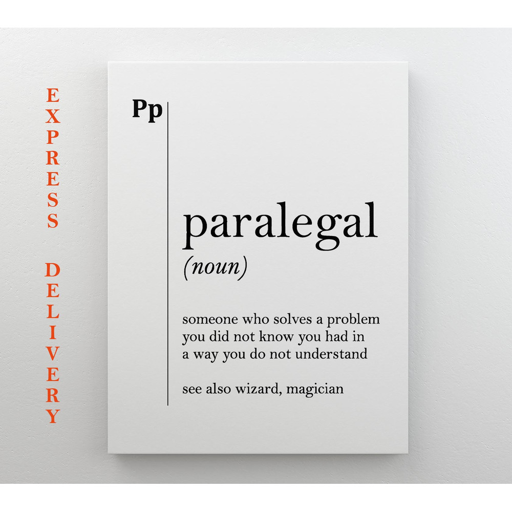 Paralegal Definition Canvas Print Lawyer Gift Lawyer Office Decor Attorney Gift Coworker Gift Law Wall Art Lawyer Canvas Law Canvas Art.jpg