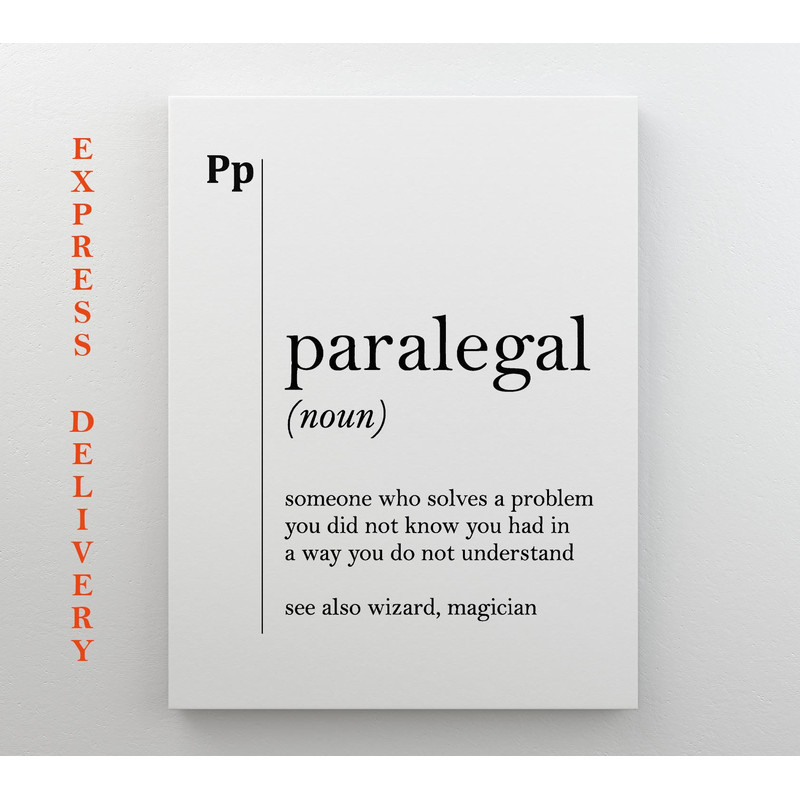 Paralegal Definition Canvas Print Lawyer Gift Lawyer Office Decor Attorney Gift Coworker Gift Law Wall Art Lawyer Canvas Law Canvas Art.jpg