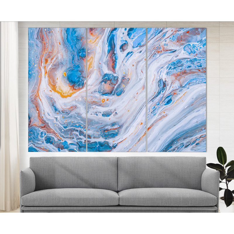 Pastel Tone Ancient Oriental Marble Canvas Print, Abstract Marble Ink Painting, Mineral Canvas Art Abstract Painting Abstract Wall Decor.jpg
