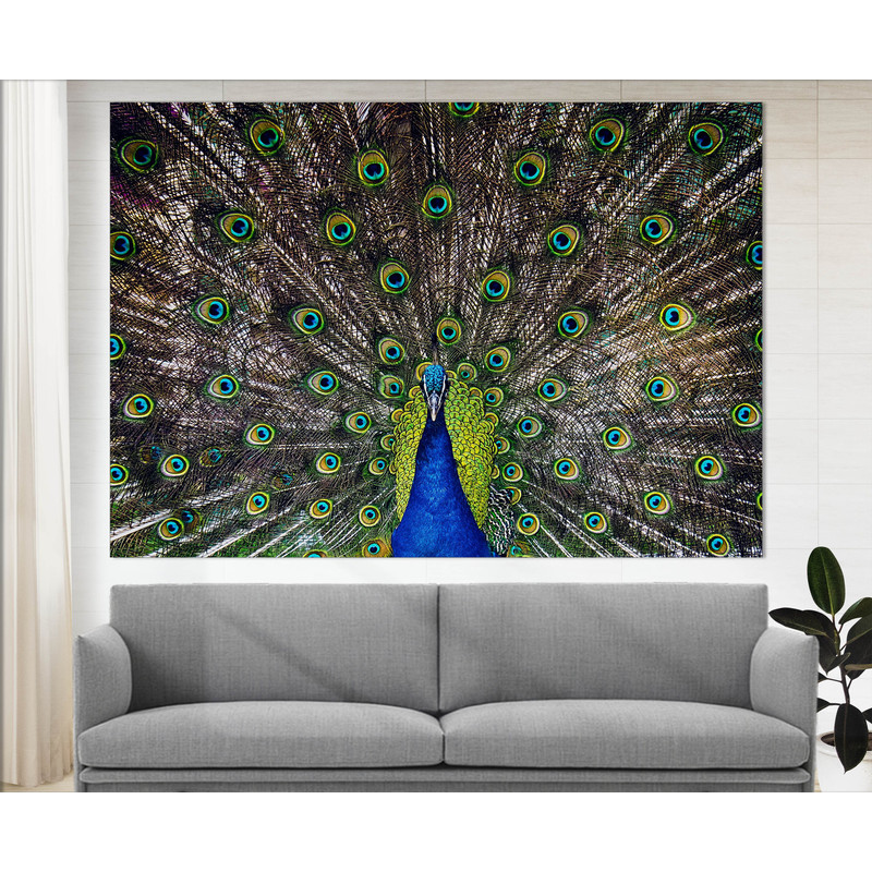 Peacock Canvas Print, Peacock Print, Abstract Canvas Art, Abstract Wall Decor Purple Decor Office Decor, Modern Wall Art.jpg