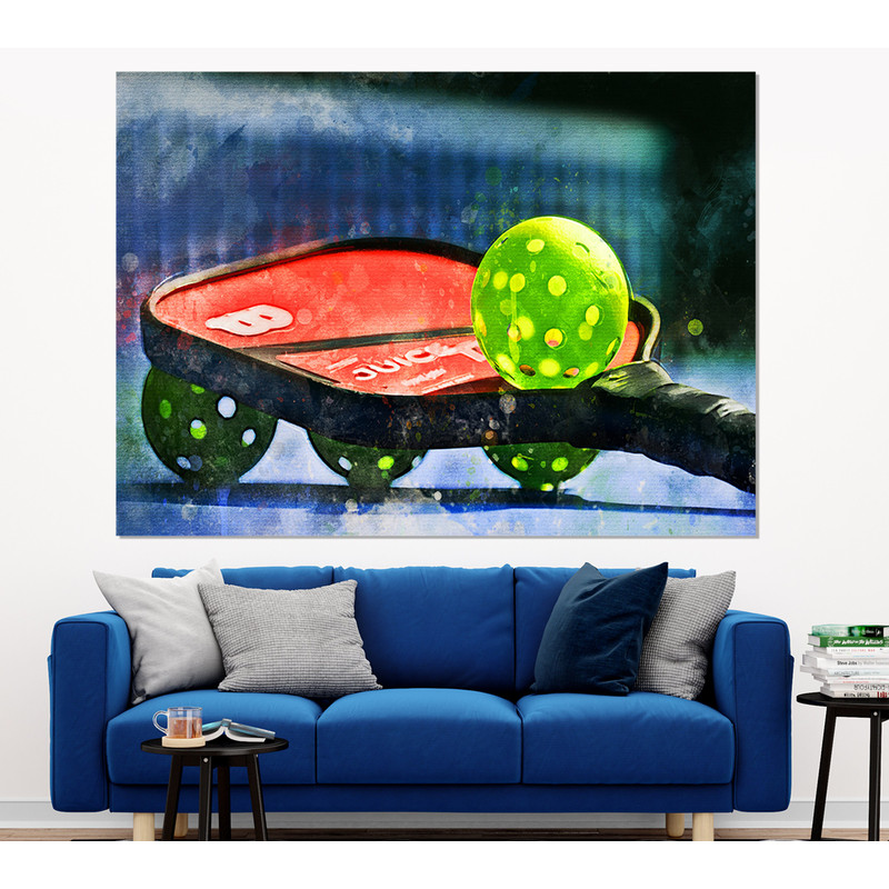 Pickleball Wall Art, Pickleball Canvas Art, Pickleball Print, Pickleball Player Gift, Pickleball Poster.jpg