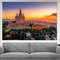 Placa De Espanya In Barcelona Canvas Print, Barcelona Wall Art, Square of Spain, Spanish Wall Art.jpg