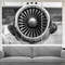 Plane Turbine Canvas Print, Black and White Aircraft Canvas Art, Office Wall Decor, Aviation Canvas Art Airplane Print Jet Poster.jpg