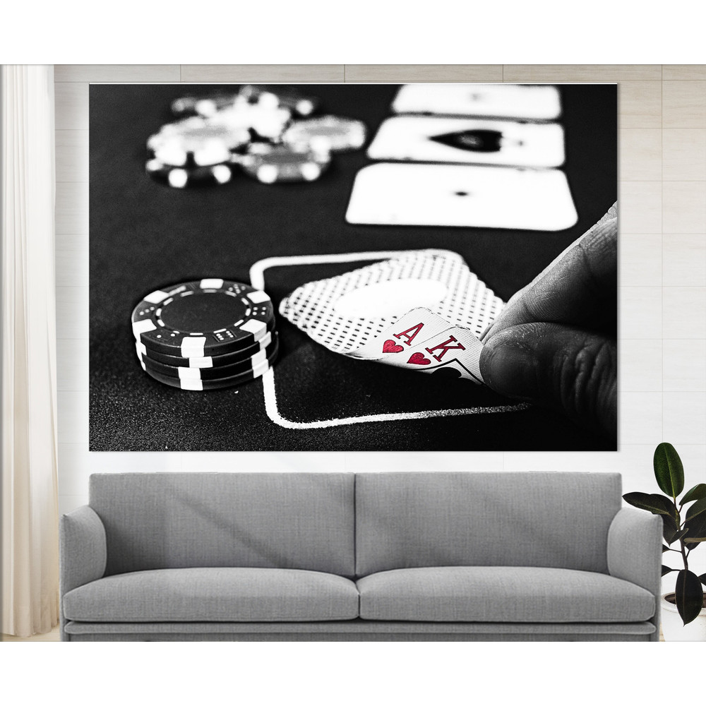 Poker Wall Art, Poker Canvas Print, Poker Player Gift, Poker Wall Decor, Casino Decor.jpg
