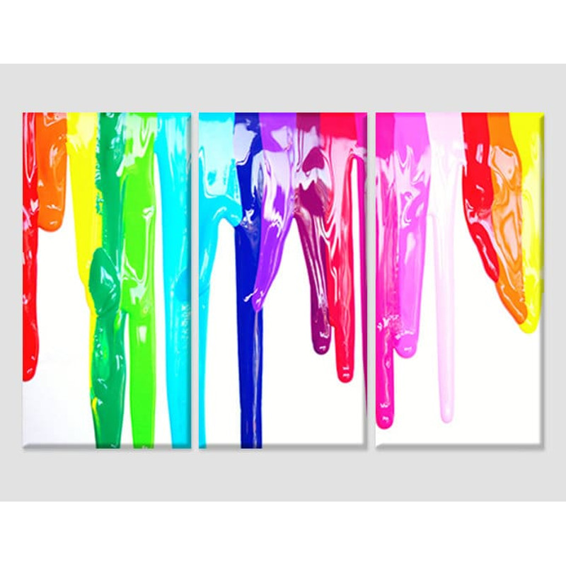 Rainbow Oil Painting Canvas Print, Colorful LGBT Wall Art, LGBT Canvas Art, Rainbow Wall Art, LGBT Wall Decor, Pride Print, Gay Wall Art.jpg