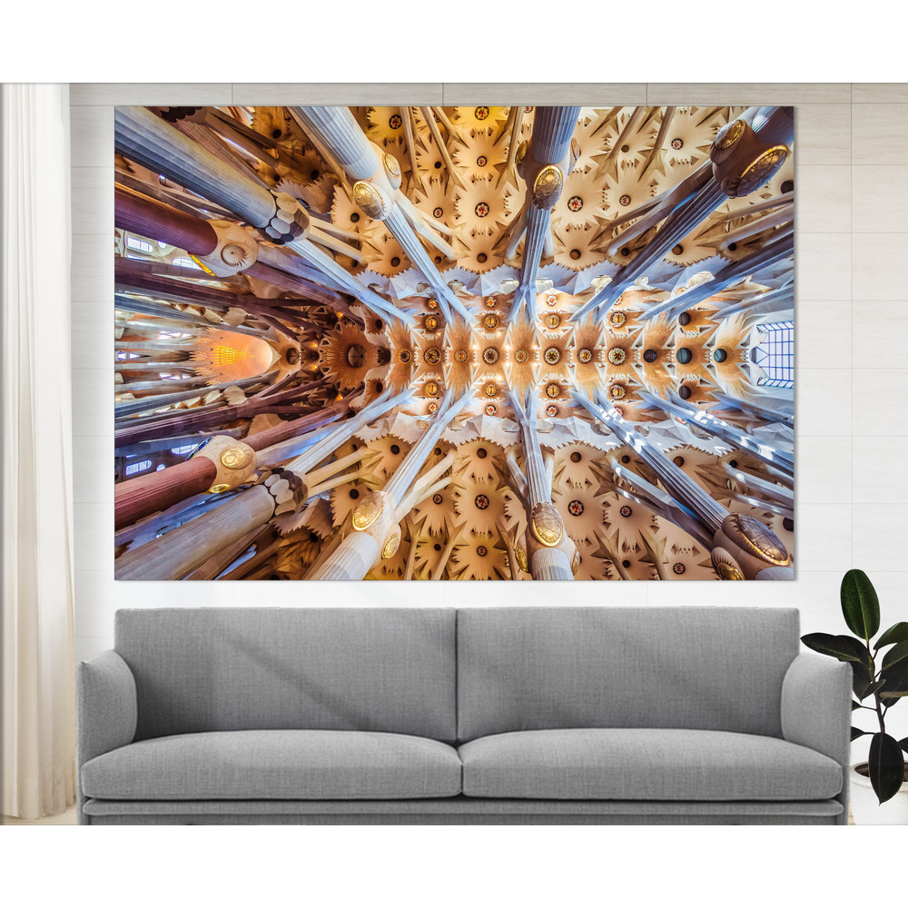 Sagrada Familia in Barcelona Canvas Print, Barcelona Wall Decor.jpg