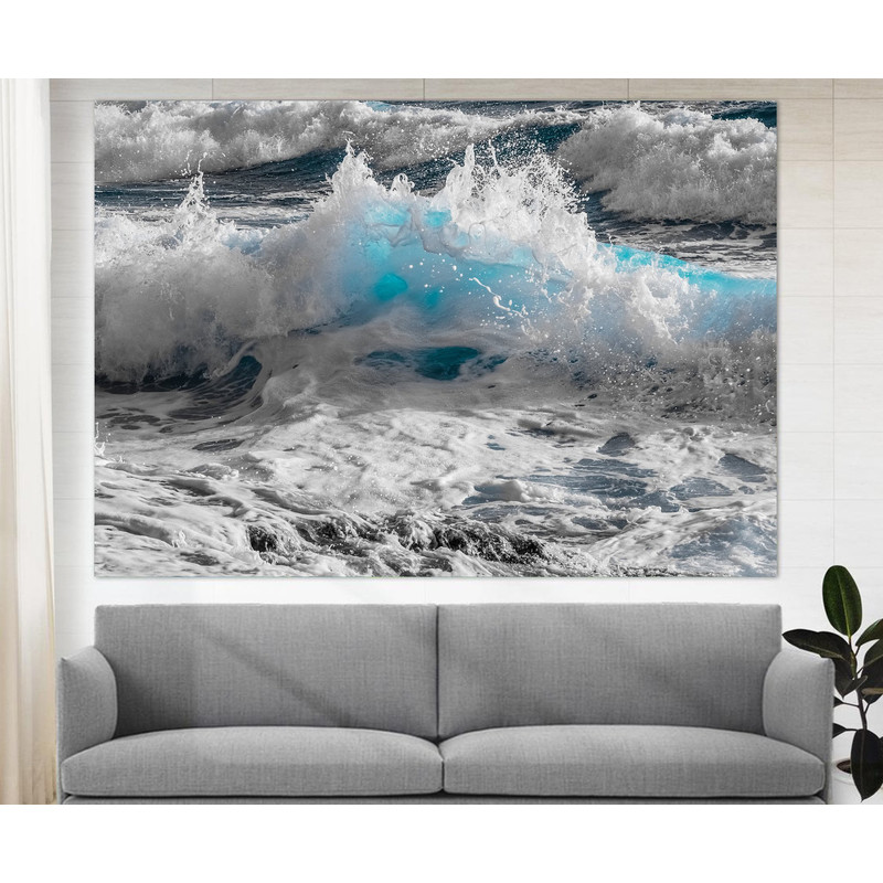 Sea Waves Canvas Print, Abstract Ocean Canvas Art, Ocean Water Print, Ocean Wall Art, Ocean Wall Decor.jpg