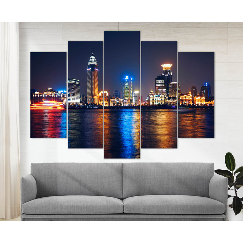 Shanghai Canvas Print Shanghai Skyline Chinese Canvas Art Shanghai Wall Decor Gift China Canvas China Photo China Poster Shanghai Wall Art.jpg