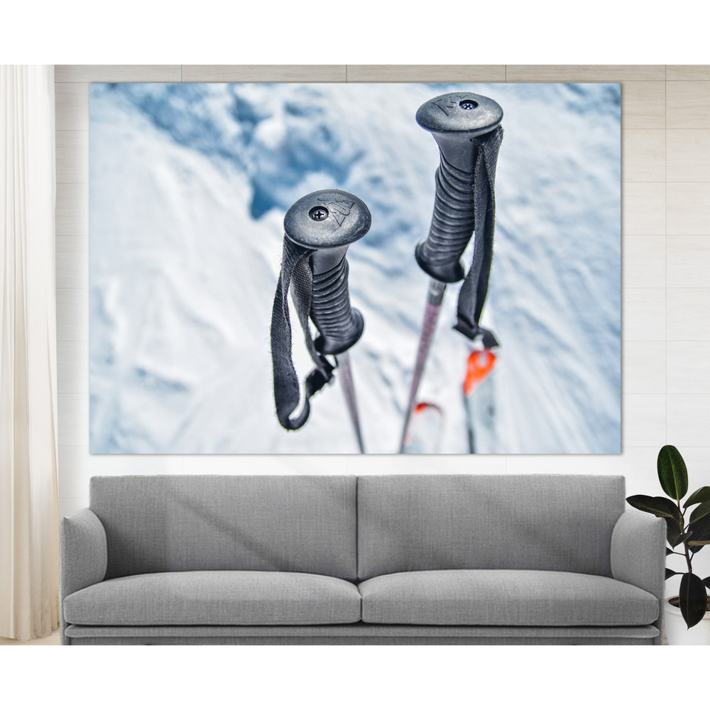 Ski Canvas Art, Skier Gift, Skiing Wall Art, Winter Wall Decor, Winter Sports, Winter Wall Art.jpg