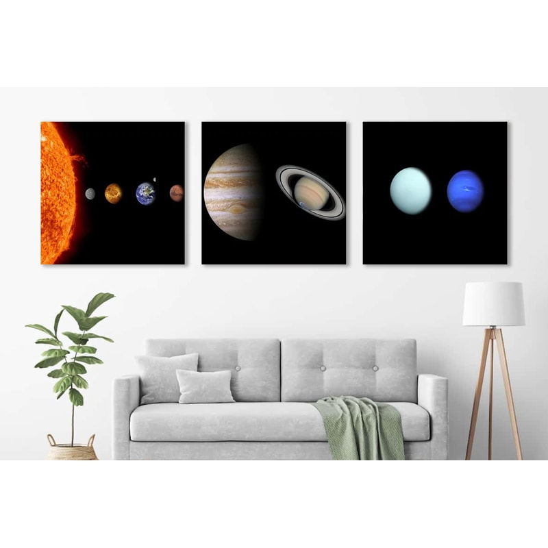 Solar System Wall Art, Planets of Solar System Canvas Print, Space Wall Art, Planets Wall Art, Space Canvas Art.jpg