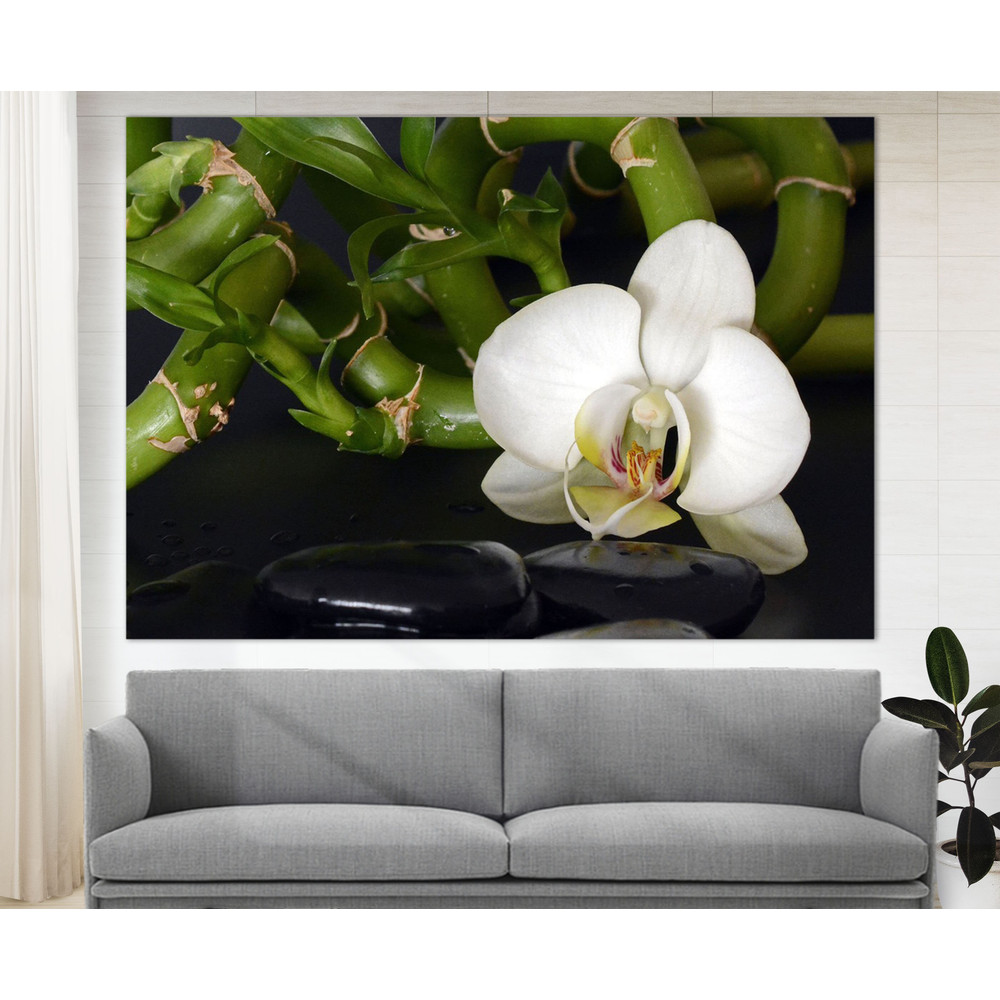 Spa Garden Canvas Print, Garden Decor, Bamboo Print, Spa Canvas Art Zen Print Nature Wall Art Bedroom Wall Art Spa Wall Art.jpg