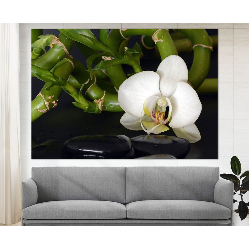 Spa Garden Canvas Print, Garden Decor, Bamboo Print, Spa Canvas Art Zen Print Nature Wall Art Bedroom Wall Art Spa Wall Art.jpg