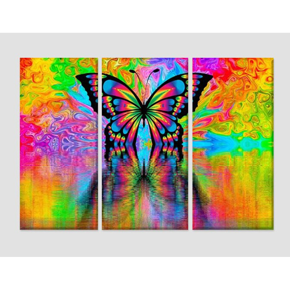 Surreal Butterfly Canvas Art, Abstract Butterfly Print.jpg