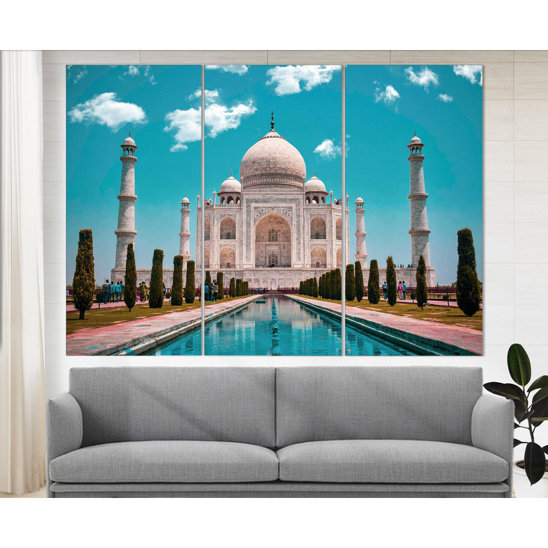 Taj Mahal Canvas Print, Ancient India Large Canvas Art, Indian Architecture, Indian Wall Art.jpg