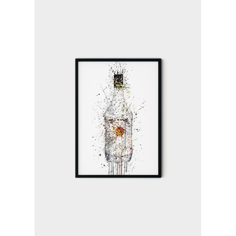 102 Malibu Rum Caribbean Bottle Canvas - Bar Painting - Malibu Rum Caribbean Wall Art Print - Malibu Rum Painting.jpg