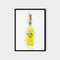 106 Limoncello Liqueur bottle canvas - bar painting, Wall art print alcohol bottle - Limoncello Liqueur painting -alcohol art.jpg