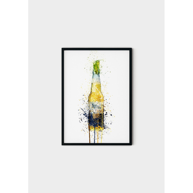 107 Corona beer bottle canvas - Corona beer Wall Art - Corona beer art print - beer painting, beer canvas, print canvas beer.jpg