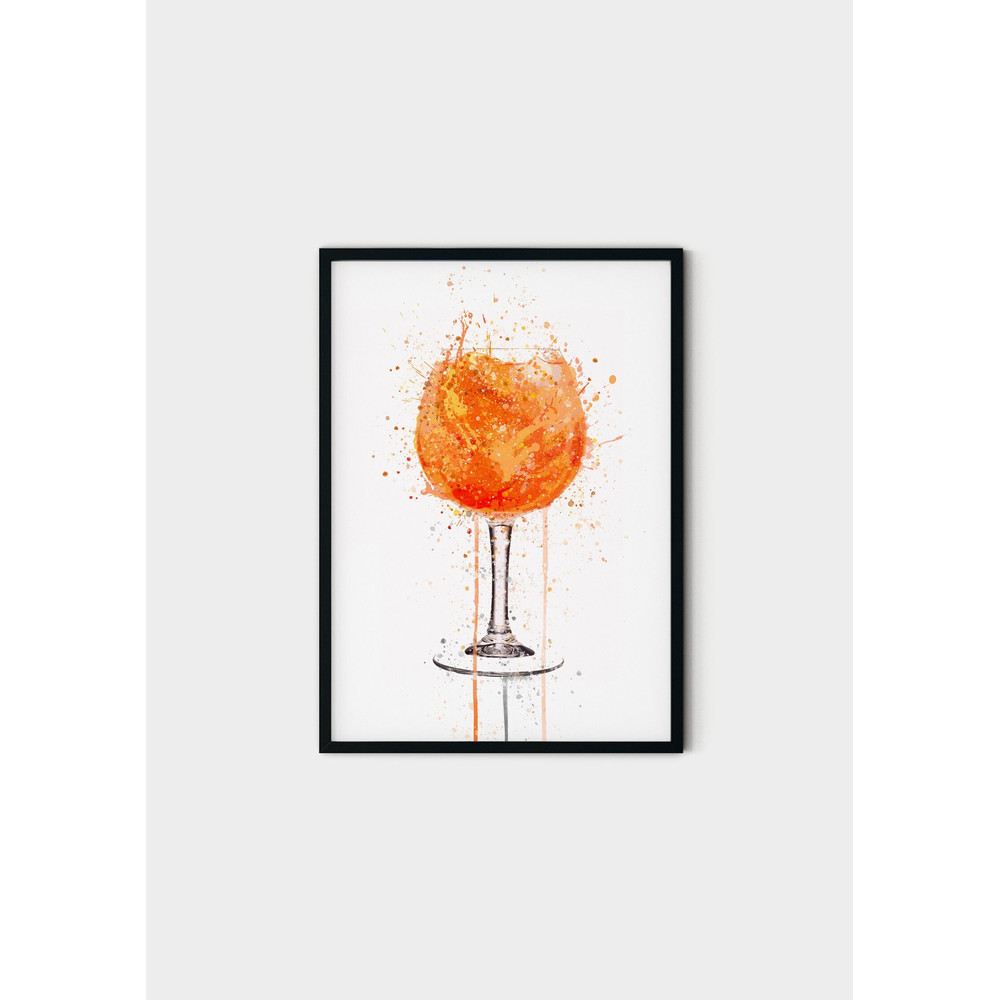 112 Canvas Aperol Spritz -cocktail Wall Art Print - Wall art print Aperol Spritz - glass painting Aperol Spritz , alcohol painting.jpg