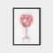 119 Rose Balloon Gin Glass - Pink Gin Balloon Glass Wall Art - Wall Art Print Pink Gin Balloon -Pink Gin Balloon Glass canvas.jpg
