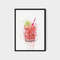 124 Strawberry Short Cocktail - Strawberry Cocktail Wall Art - Strawberry Wall Art Print Cocktail - Strawberry Cocktail painting.jpg