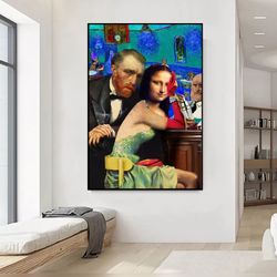 13 canvas mona lisa pop culture - da vinci print da vinci canvas mona lisa canvas van gogh birthday